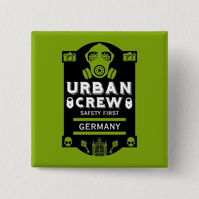  Urban Exploration Urbex  Button (Front)