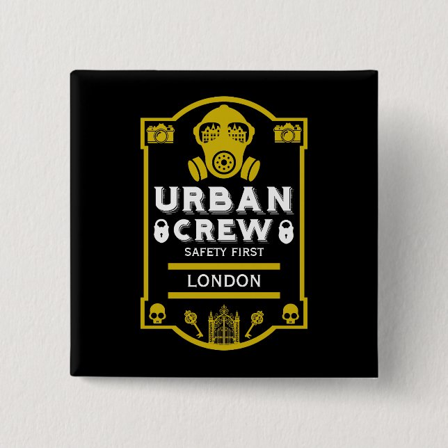 Urban Exploration Urbex  Button (Front)