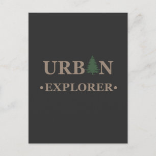 Urban explorer postcard