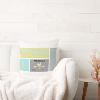 Urban Farm Pattern Throw Pillow