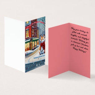 Urban Fox Chriostmas Card