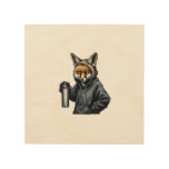 Urban Fox Tagger Wood Wall Art