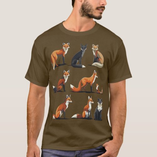 Urban Fox Tales Whispers of the City T_Shirt