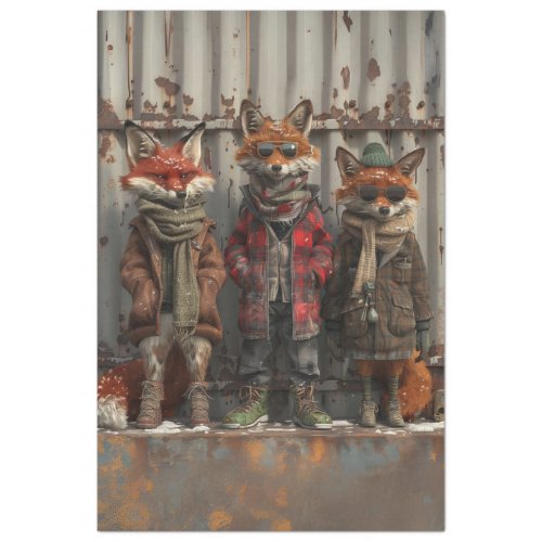 Urban Foxtrot Rebels Bad Boy Vibe Decoupage  Tissue Paper