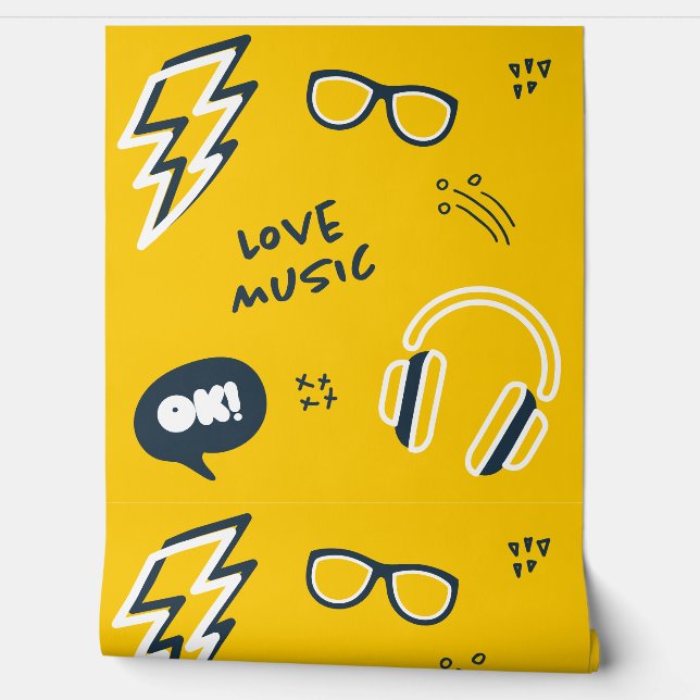 Urban Gamer, Love Music Wallpaper (Unrolling)