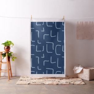 Urban Geo   Cobalt Cool   Blender Pattern Fabric