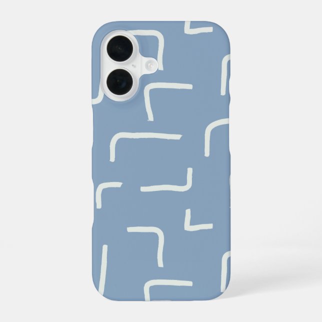 Urban Geo | Cobalt Cool | Blender Pattern Iphone Case (Back)
