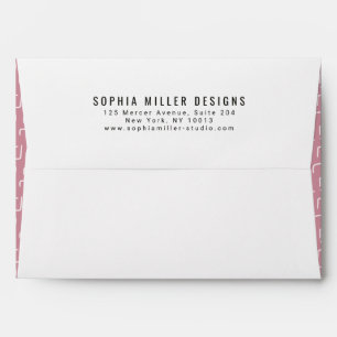 Urban Geo Dusty Rose Geometric Business Envelope