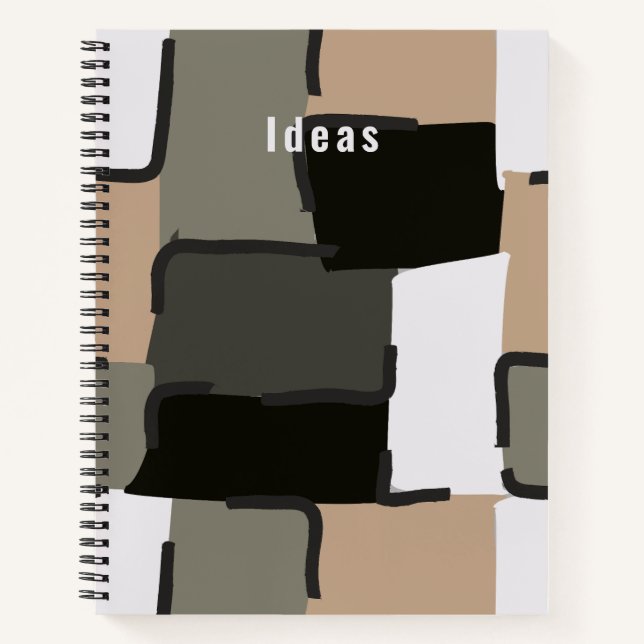 Urban Geo | Onyx Neutral | Hero Pattern Notebook (Front)