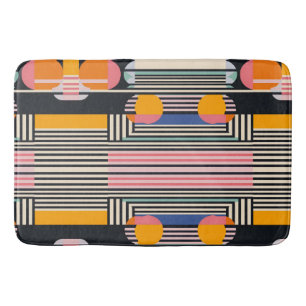 Urban Geometry Striped Harmony Bath Mat