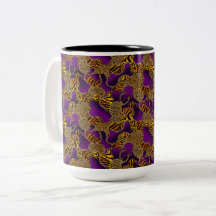 Urban Glam Animal Print With Chains On Purple