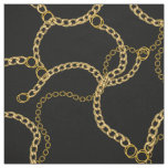 Urban Gold Chains Streetstyle Pattern  Fabric