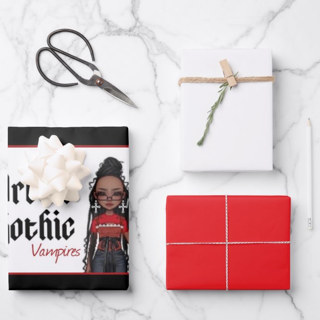 Urban Gothic Vampires Gift Wrap 10 (Front)