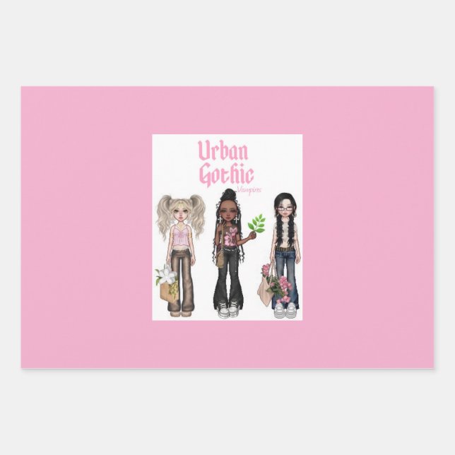 Urban Gothic Vampires Gift Wrap 11 (Front)