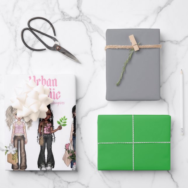 Urban Gothic Vampires Gift Wrap 11 (Front)