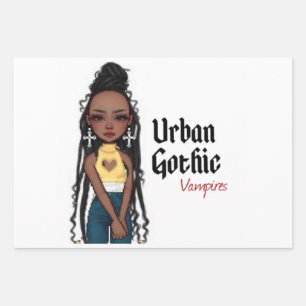 Urban Gothic Vampires Gift Wrap 3