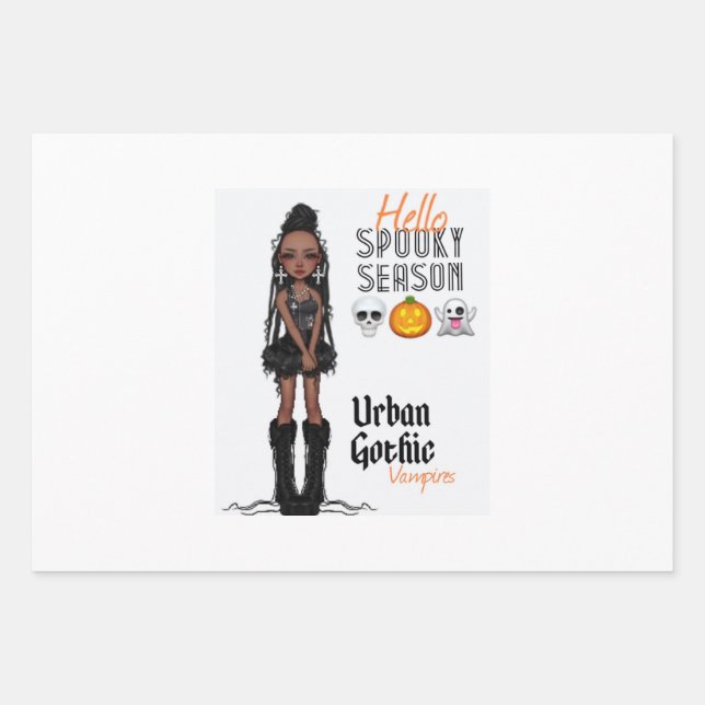 Urban Gothic Vampires Gift Wrap 5 (Front)