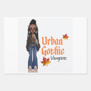 Urban Gothic Vampires Gift Wrap 6
