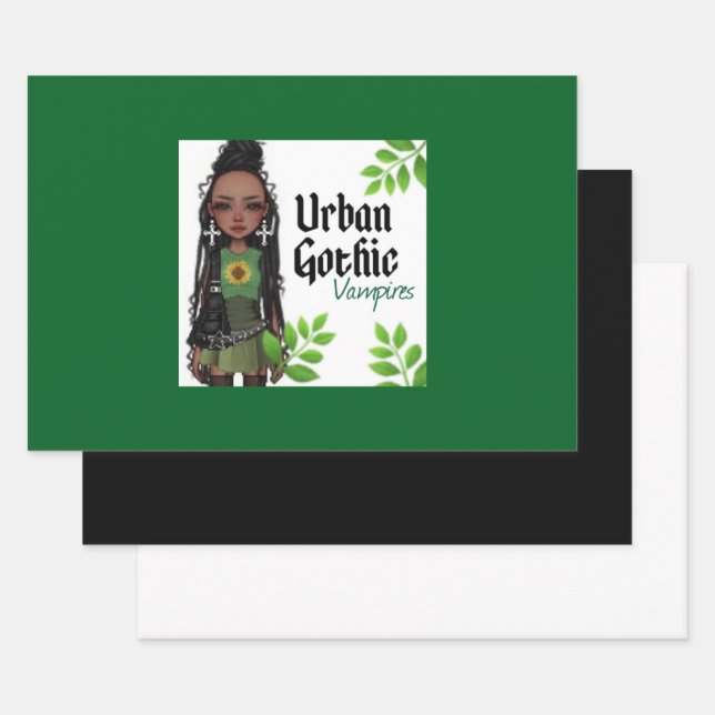 Urban Gothic Vampires Gift Wrap 9 (Set)