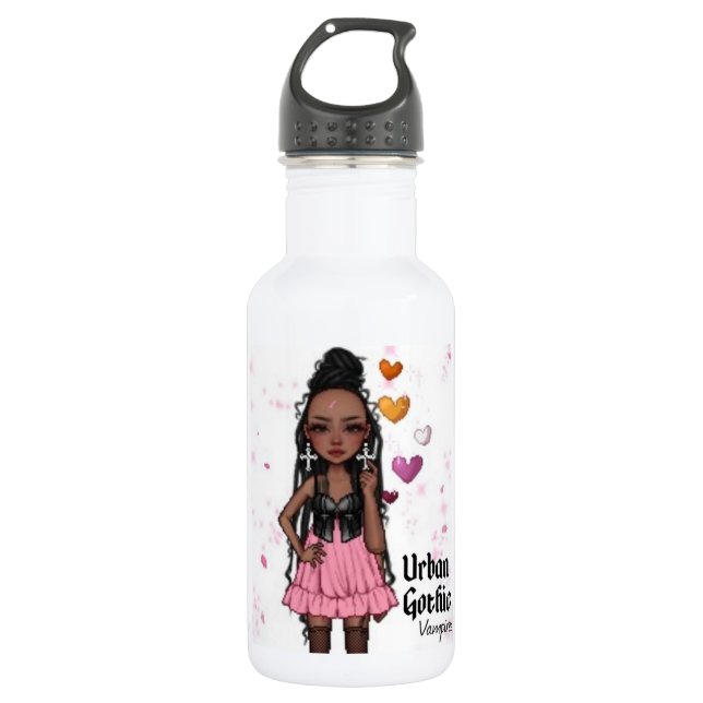 Urban Gothic Vampires Water Bottle 1 (Front)