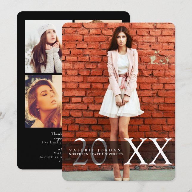 Urban Graduate, Graduation Announcements (Front/Back)