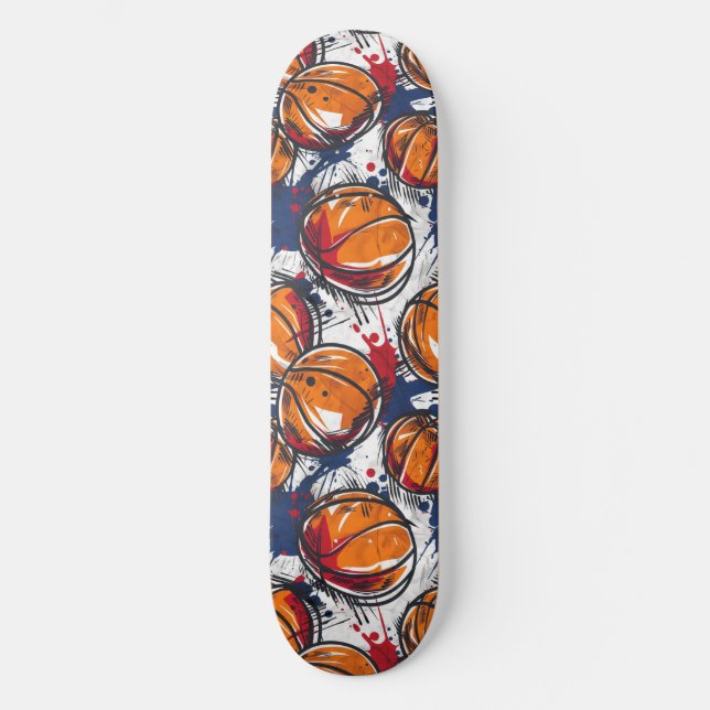 Urban Graffiti Basketball Skateboard (Front)