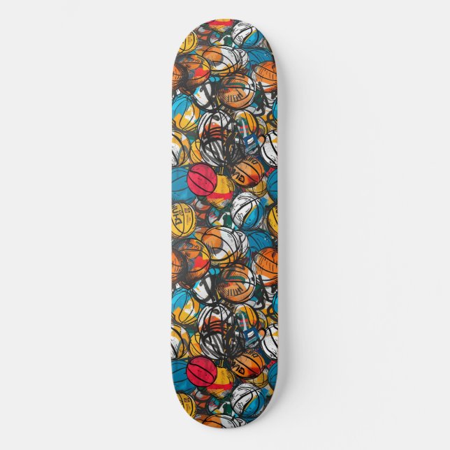 Urban Graffiti Basketball Skateboard (Front)