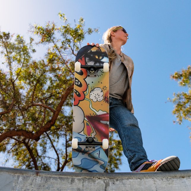 Urban Graffiti girl art Skateboard (Creator Uploaded)