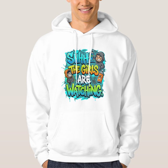 Urban Graffiti Hoodie - "Shhh... (Front)
