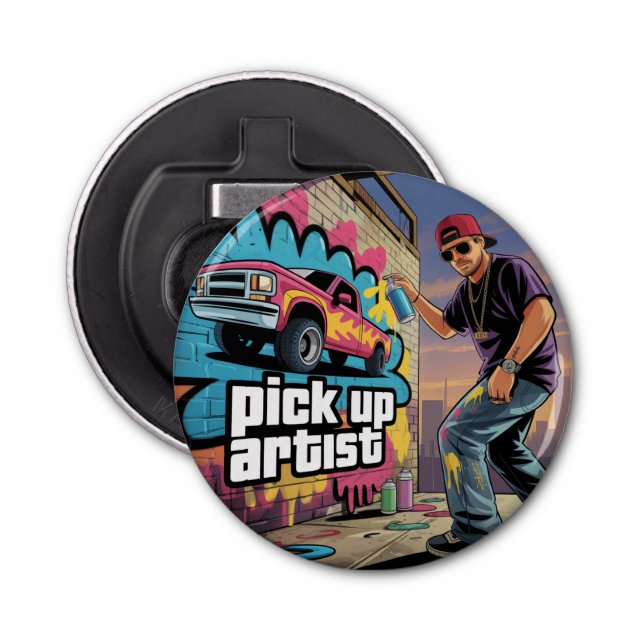 Urban Graffiti & Pickup Artist Bottle Opener (Front)