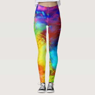 Urban Graffiti Rainbow Colors Colorful Abstract Leggings