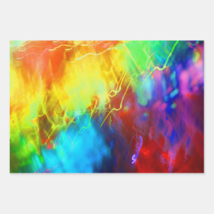 Urban Graffiti Rainbow Colors Colorful Abstract Wrapping Paper Sheets