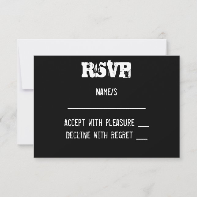Urban Graffiti RSVP Card (Front)