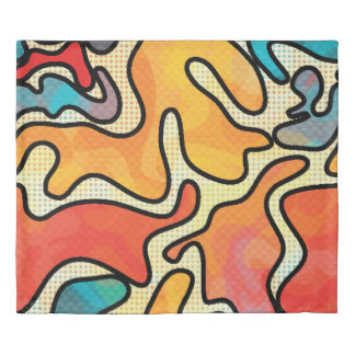 Urban Graffiti: Seamless Art Texture. Duvet Cover