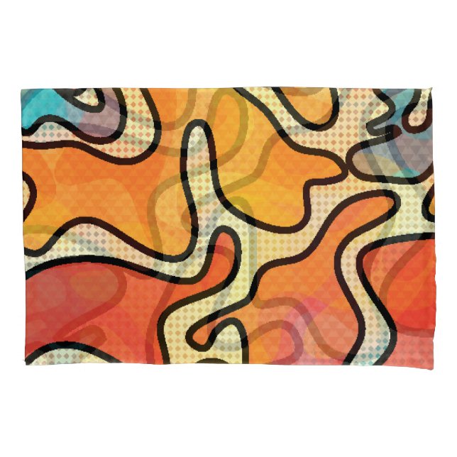 Urban Graffiti: Seamless Art Texture. Pillow Case (Front)