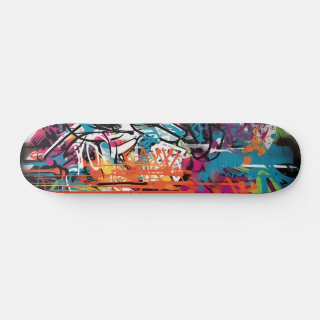 Urban Graffiti Street Art Skateboard | Zazzle