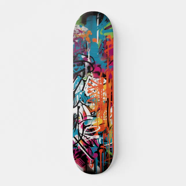 Urban Graffiti Street Art Skateboard | Zazzle