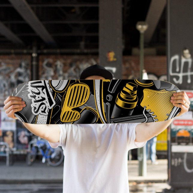 Urban Graffiti Style Skateboard | Skateboard Deck (Graffiti Urban Skateboard Deck)