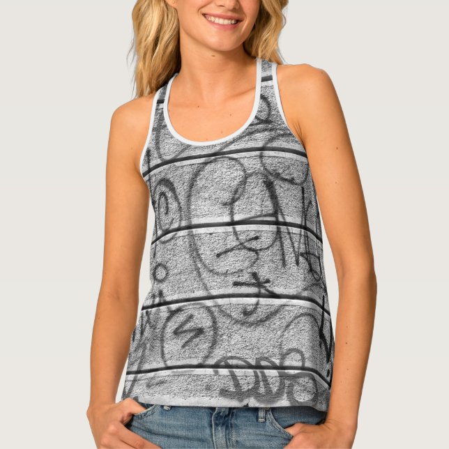 Urban Graffiti Style Tank Top (Front)