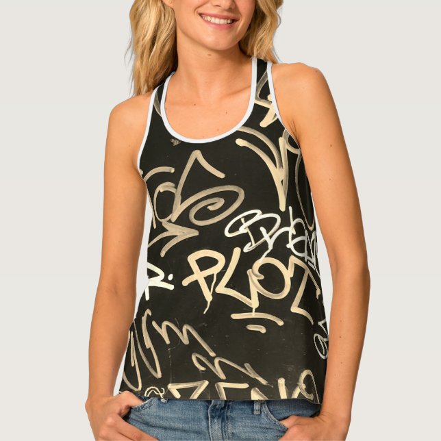 Urban Graffiti Style Tank Top (Front)