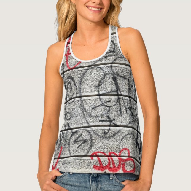 Urban Graffiti Style Tank Top (Front)