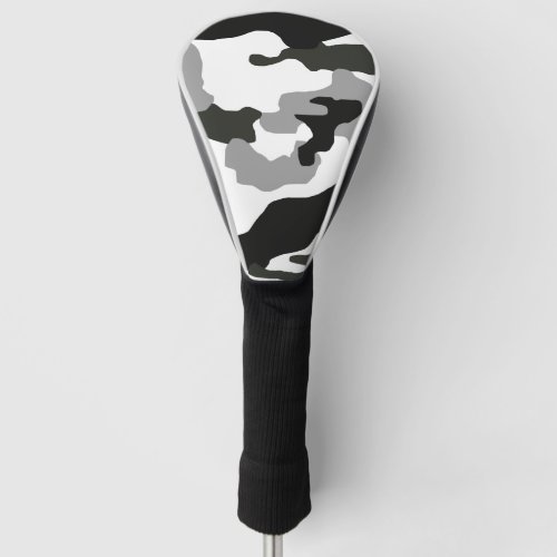 Urban grey camouflage no 15 print   golf head cover