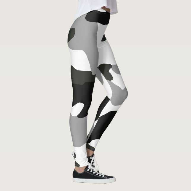 Urban grey camouflage no. 15 print   leggings (Right)