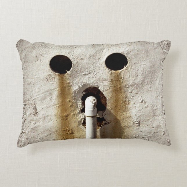 Urban Grunge Exposed Water Pipe  Accent Pillow (Front)