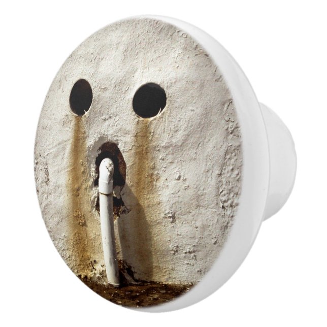 Urban Grunge Exposed Water Pipe Ceramic Knob (Right)