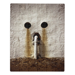 Urban Grunge Exposed Water Pipe Jigsaw Puzzle
