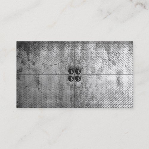 Urban Grunge Metal Look Business Cards
