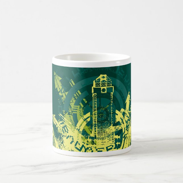Urban Grunge Y2K Abstract Cyberpunk City Coffee Mug (Creator Uploaded)