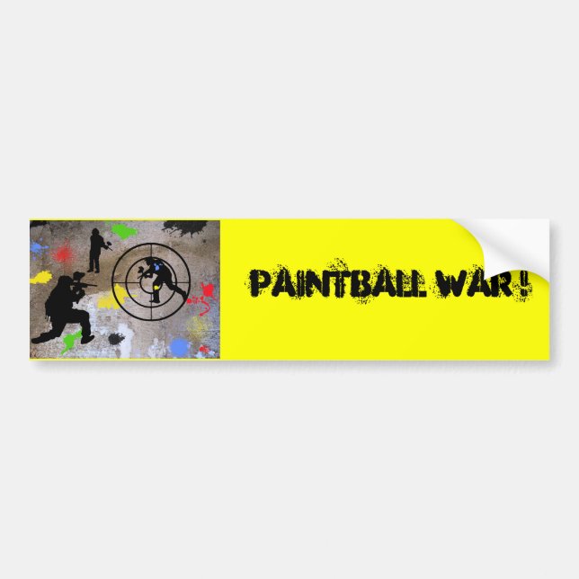 Urban Guerilla Paintball Bumper Sticker (Front)