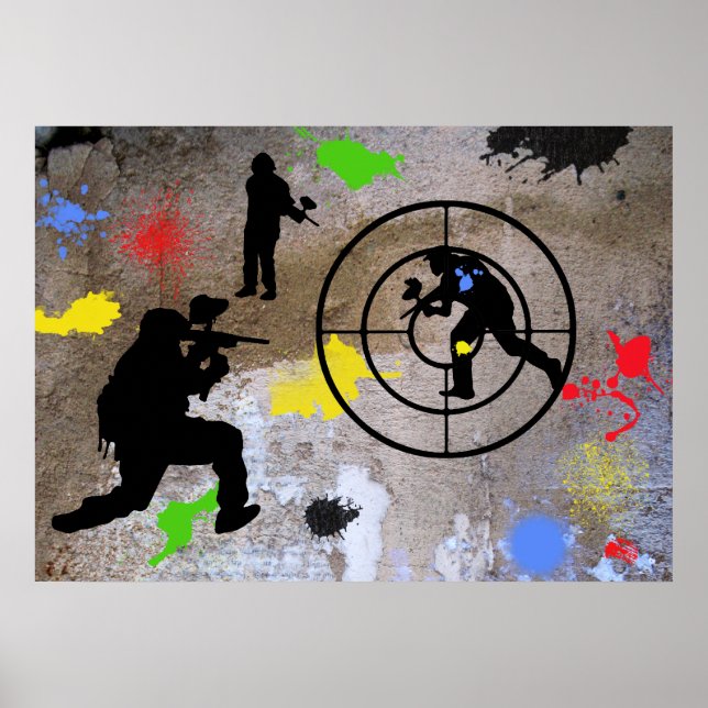 Urban Guerilla Paintball Poster (Front)